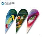 High quality Beach Teardrop Flag polyester Knife Flag