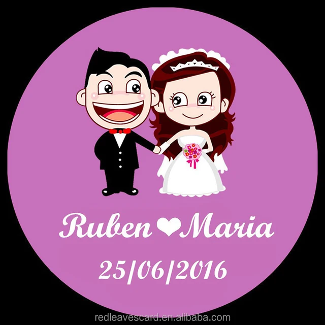 personalized custom stickers printed wedding favor tag gift tags