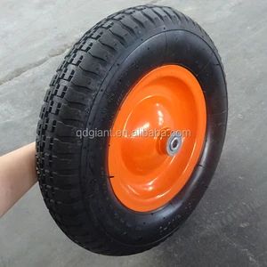 steel rims pneumatic wheelbarrow wheels / tires 3.50-8