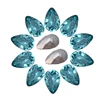 Wholesale K9 Machine Cut Point Back WaterDrop Fancy Shaped Crystal Stone For Dresses and Clothing