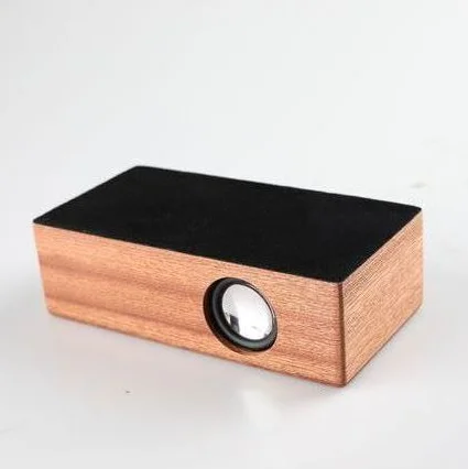 Natural black walnut wooden wireless party portable wifi telepathy speaker with charger - ANKUX.COM
