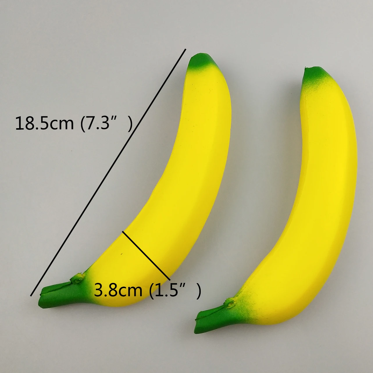 Factory Wholesale 2018 Trend Soft Slow Rising Pu Foam Squishy Scented Cute Fruit Banana Shape Stress Relief Toys for Kids