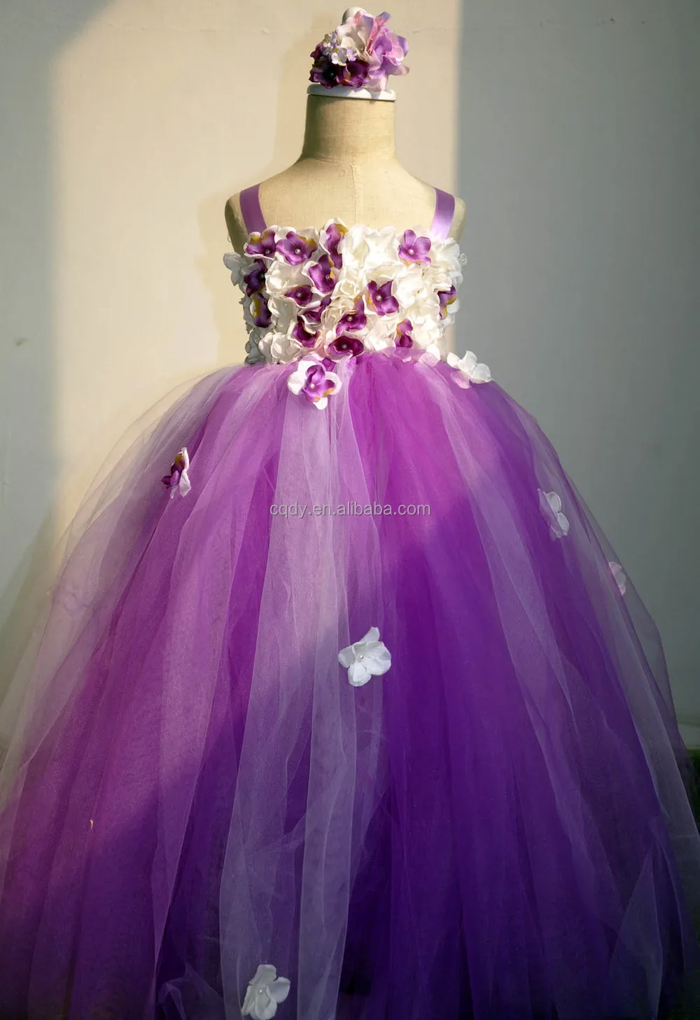 floral children tutu dress flower dress purple tulle floral children tutu dress flower dress purple tulle
