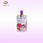 Custom Printed reclosable drink packaging with spout baby food pouch printing