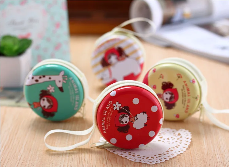 creative mini tin coin purse earphone bag wholesale