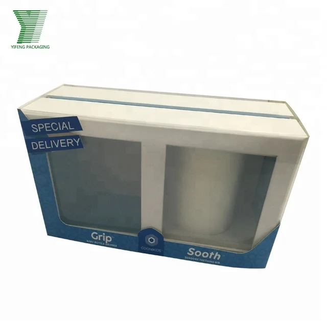 cardboard mug box coffee mug gift box with plastic window