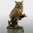 Table antique eagle head statue abstract animal bronze sculpture for decoration