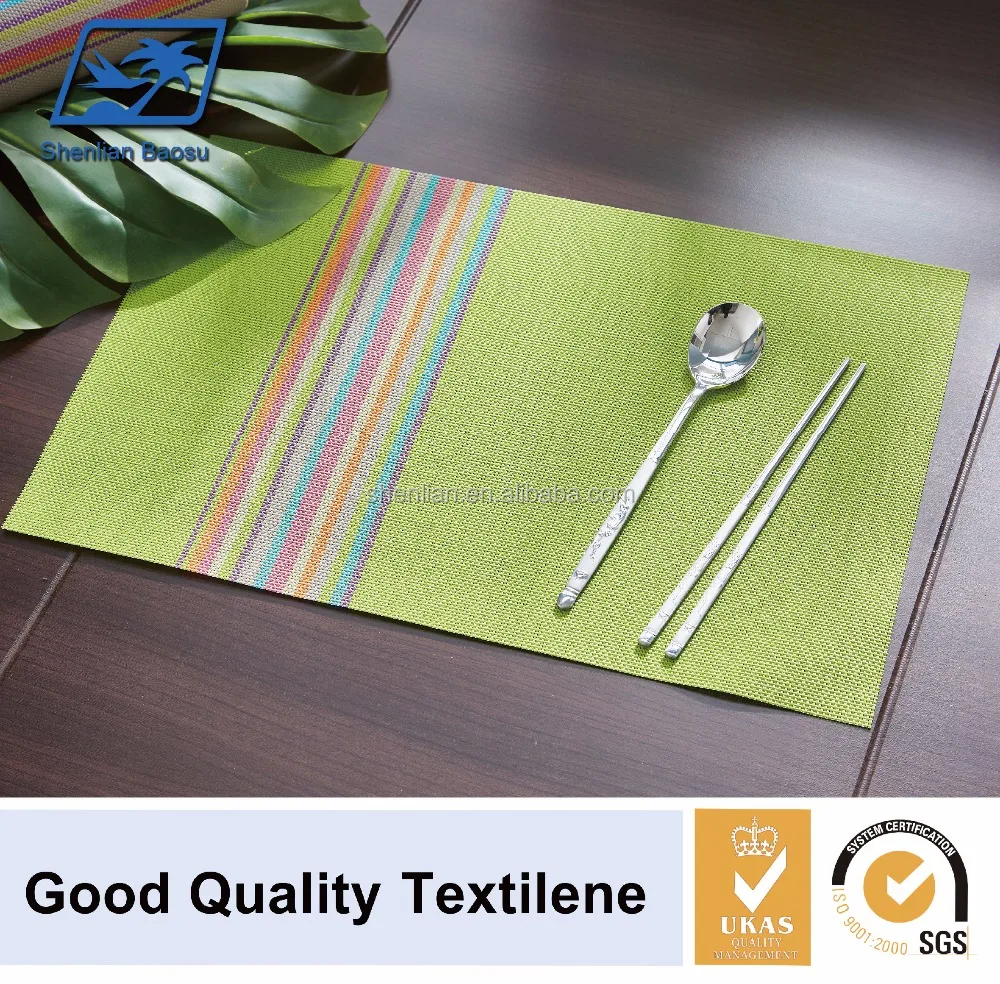 water-proof pvc woven mesh placemat