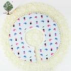 Muslin tree eco-friendly 3 layers custom printed 100 cotton round muslin burp baby bib