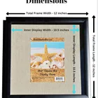 12x12" Display Shadow Box Frame Linen Background 8x8 shadow box frame