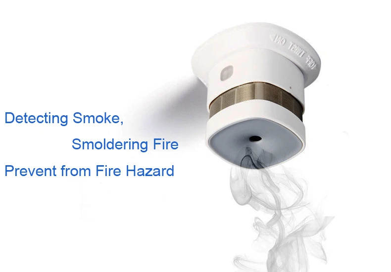 Heiman white zigbee min isize smart smoke detector - ANKUX.COM