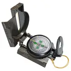 Hot military multifunction compass army green plastic compass with magnifier