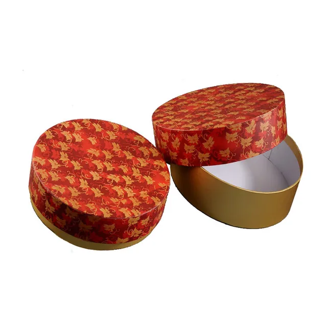 wholesale luxury custom round top&bottom  packaging striped gift