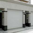 Aluminum alloy shutter gate stainless steel crystal brake modern garage door automatic garage door