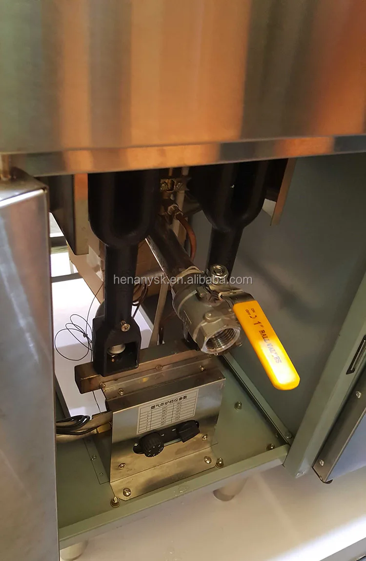 Freestanding Stainless Steel Potato Chips Gas Fryer 30L Tank Electric Deep Fryer