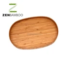 Oval Bamboo Serving Tray for Hotel Cup Tray