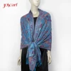 Latest dubai magic shawl 70 cashmere 30 silk paisley shawls new design pashmina scarf