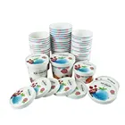 8oz 16oz 18oz Custom Print Biodegradable Kraft Food Container Soup Cup/Disposable Paper Soup Bowls with Lid