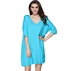 Long sleeve modal cotton nightshirt women plus size sleepwear comfort nightwear night dress for sleep gown
