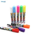 Wet Neon Window Erasable Fluorescent Glow in the Dark Dry Erase White Private Label Liquid Chalk Markers Refillable Pens set