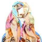 Custom Cheap Printed Silk Scarf Colorful Scarf Silk Digital Print 100 Silk Scarf Printing
