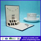 Handmade Papercraft 3D Pop-Up Birthday Cake Greeting Cards