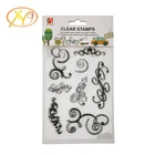 2019 Designed Custom Craft PVC Stamps Children Toys And Gift Transparent Stamp Sets Pvc For Diy Scrapbooking