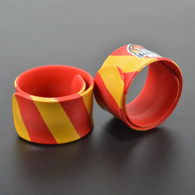 logo silicon snap slap bracelet /silicone slap wristband
