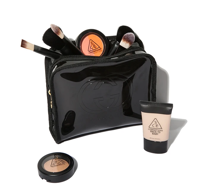 Korean Brand Cosmetic Bags PVC Makeup Bag Cosmetic Cases Free Shipping