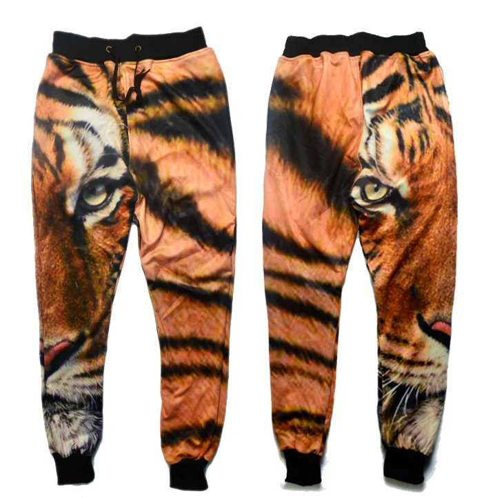 tiger print joggers