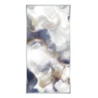 Abstract Agate grain Embellished Canvas Picture Art Modern Print with Silver PS L Frame