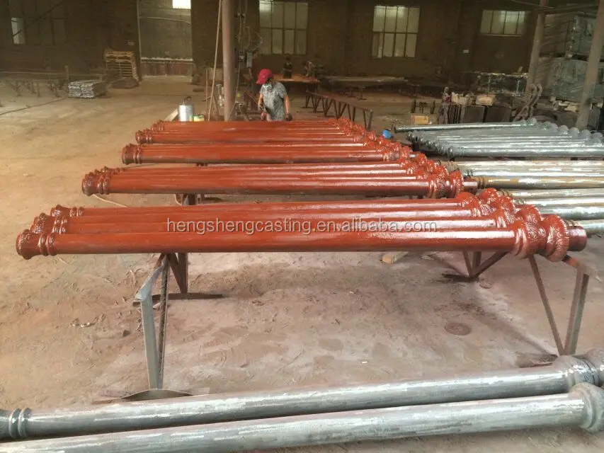 China Supplier cast iron light pole / decorative street light pole