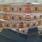 2in1 adjustable flexible strip CW WW 3527 dual color 120led 12V24V 3528 cct led strip