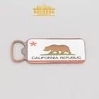 USA souvenirs craft fridge magnet,cralifornia bear bottle opener foil sticker fridge magnet