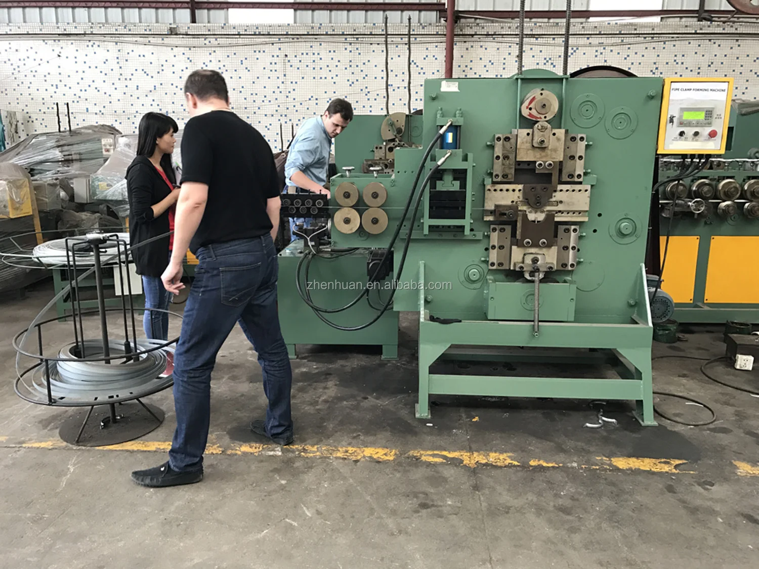 Automatic hydraulic hose clamp making machine, View hose clamp machine