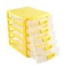 household table organizer yellow color plastic a4 storage drawer for office