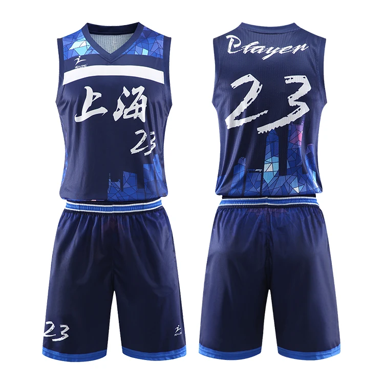 Custom Shanghai Latest Basketball Uniform Design Team Best ...