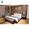 Deluxe Hotel Concise Furniture Teak Wood Hotel Bedroom Set Factory Hotel Sleeping Room Furniture