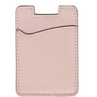Genuine Leather Phone Card Holder Stick On Wallet for iPhone
