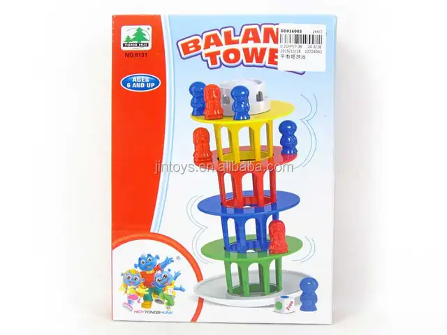 tower balancing game assembly toy stacking tower block game for