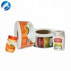 CMYK Custom Self Adhesive Food Supplements Private Canned Label Stickers Print