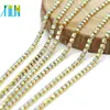 Wholesale Suppliers Gold Dense Cup Rhinestone Chain Trim for DIY Making, Crystal AB G0102