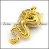 Royal Oriental Dragon Jewelry Gold Plating Shiny Imposing Dragon Pendant