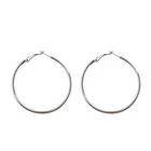 Hoyoo Best Selling charm stainless steel jewelry silver hoop stud earrings for women girls