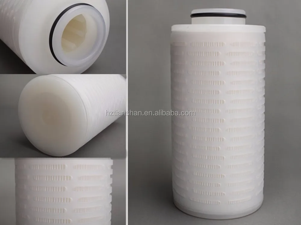 130 mm Diameter 10 Inch High Filter Area Pleated Cartridge, Pall EPK Filter Repalcement