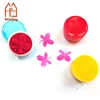 School Kids DIY Toy self-inking Stamps,Mini Size Round Shape Plastic stamps