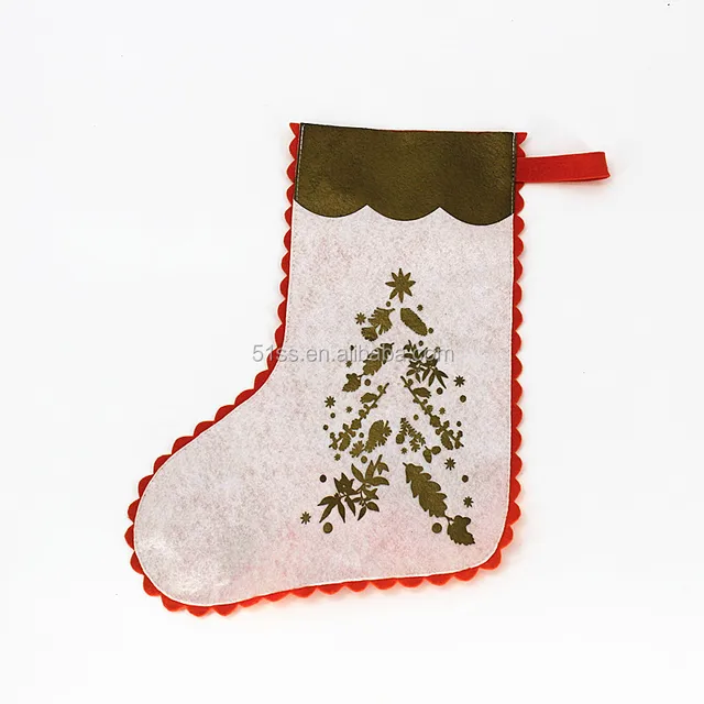 stocking shape christmas gift bag