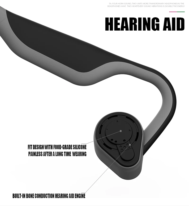 New 2019 Stereo Bone Conduction Bluetooth Headset Bluetooth 5.0 Wireless Sports Earphone - ANKUX.COM