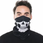Elastic Skull Face Mask Polyester Fabric Scarf Custom Your Own Design Printed Bandanas