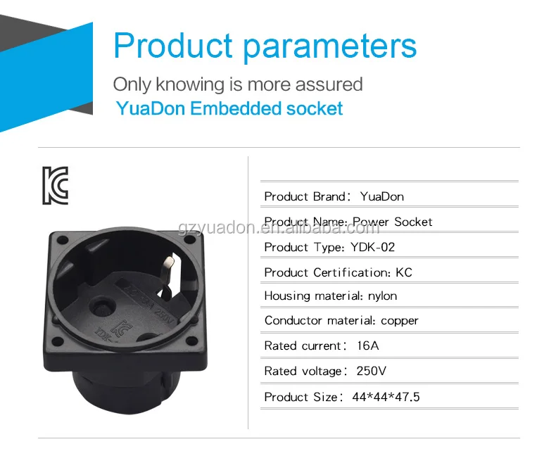 power supply 16a/250v eu european schuko electrical socket